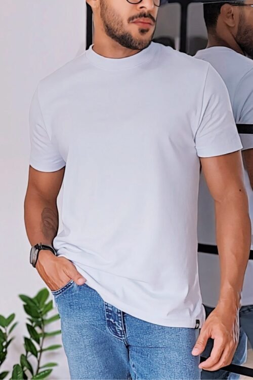 Camiseta Suedine Branco