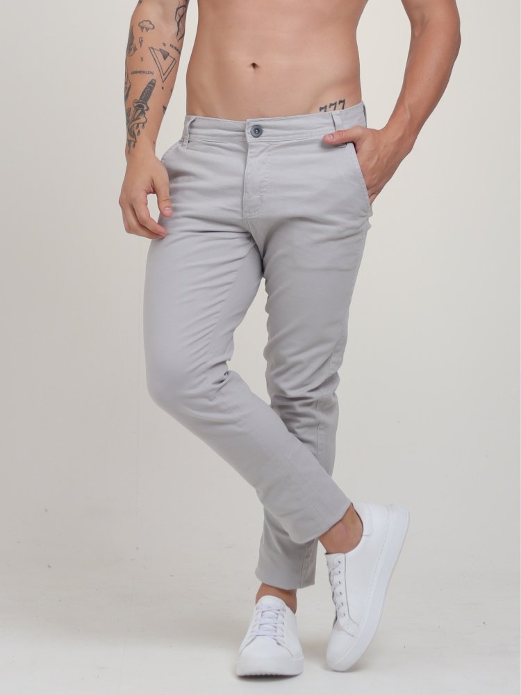 Calça Chino Branco Gelo