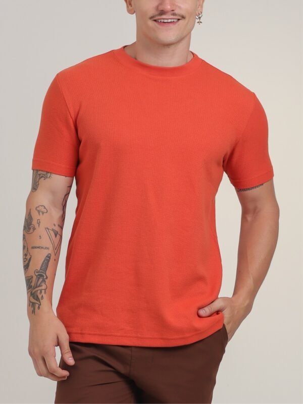 Camiseta Tricot Eleganza Laranja
