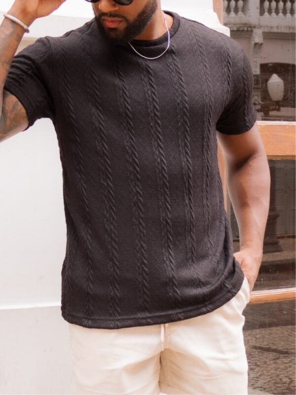 Camiseta Tricot Olimpo Preto - Imagem 2