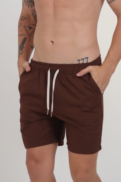 Short Linho Chocolate XG