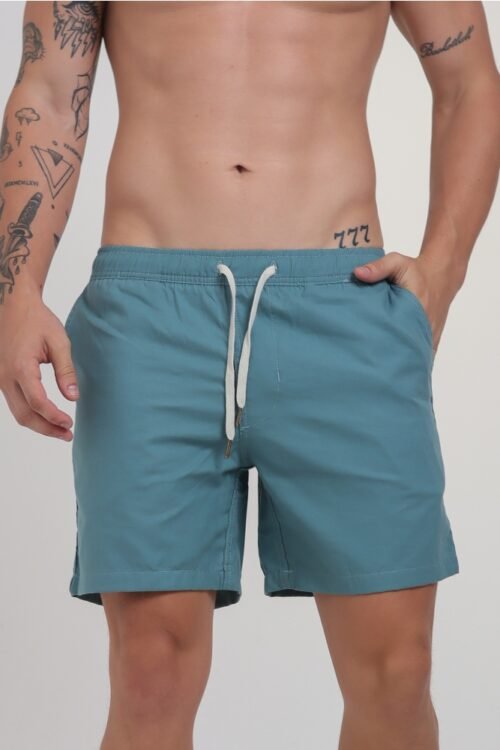 Short Linho Verde Esmeralda