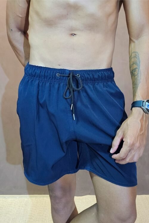 Short Tactel Azul Marinho