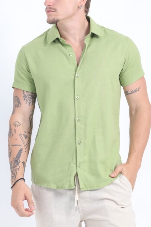 Camisa de Linho Verde