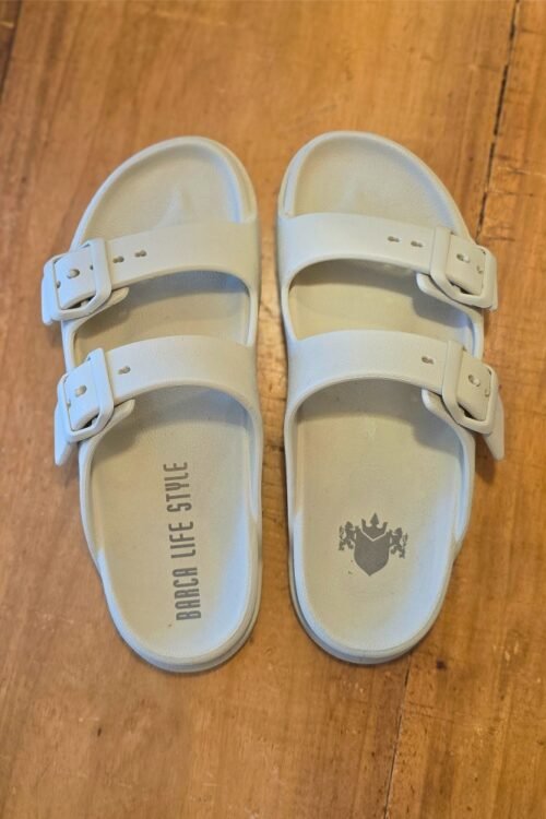 Sandália Birken Barca Off White Unissex