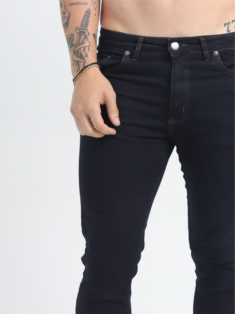 Calça Jeans Preta Lavada - Imagem 2