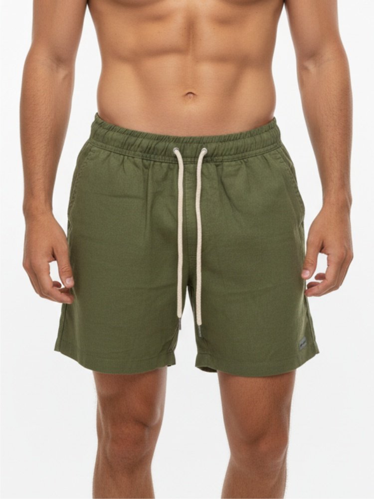 Short de Linho Verde Abacate