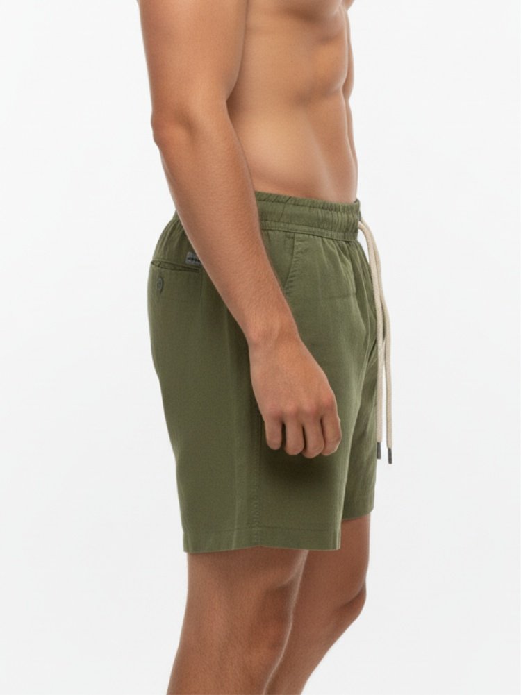 Short de Linho Verde Abacate - Imagem 2