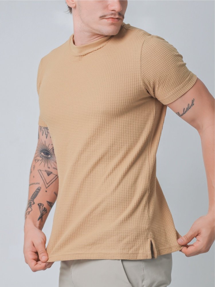 Camiseta Tricot Bege - Imagem 2