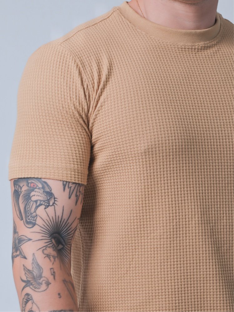 Camiseta Tricot Bege - Imagem 3