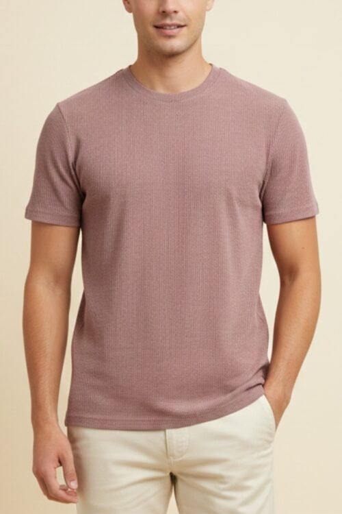 Camiseta Canelada Vinho