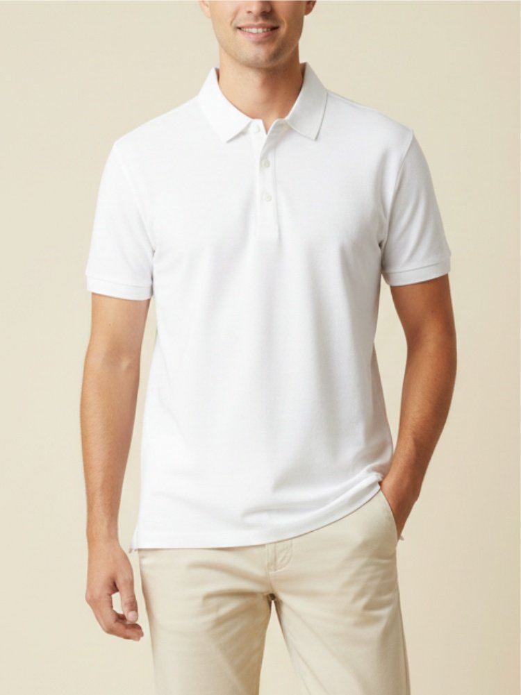 Tech Polo Texturizada Barca Off White