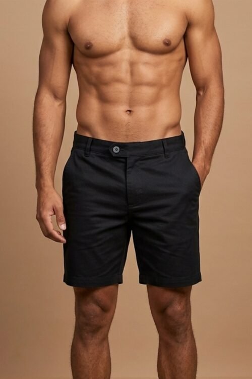 Short de Sarja Preto