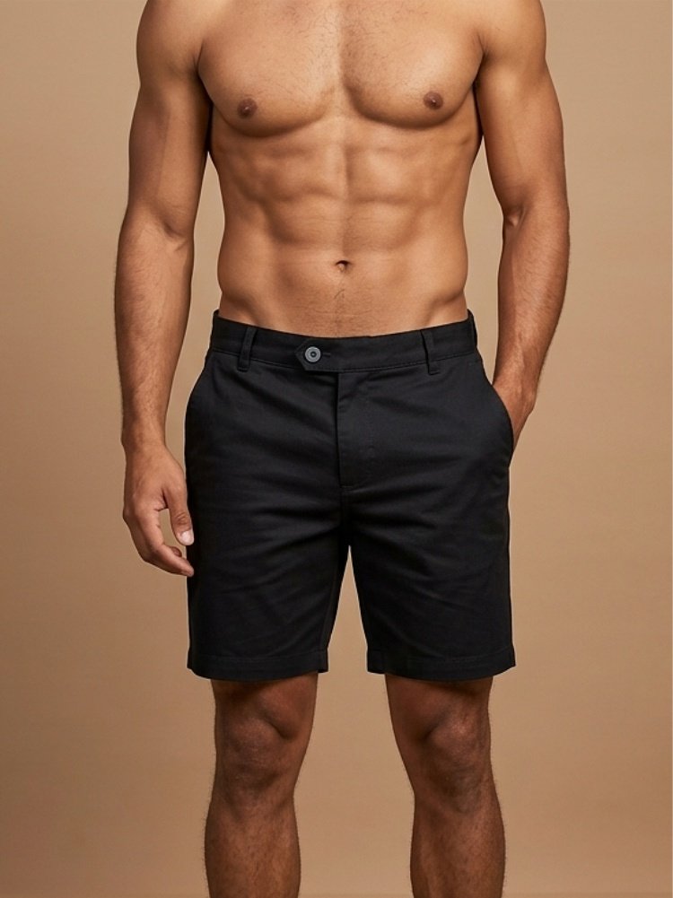 Short de Sarja Preto